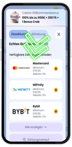 Einzahlung und Bonus für Razor Returns
